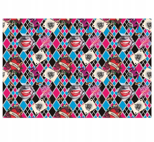 OBRUS PLASTIKOWY HARLEQUIN 137 X 274 CM HALLOWEEN Marka inna