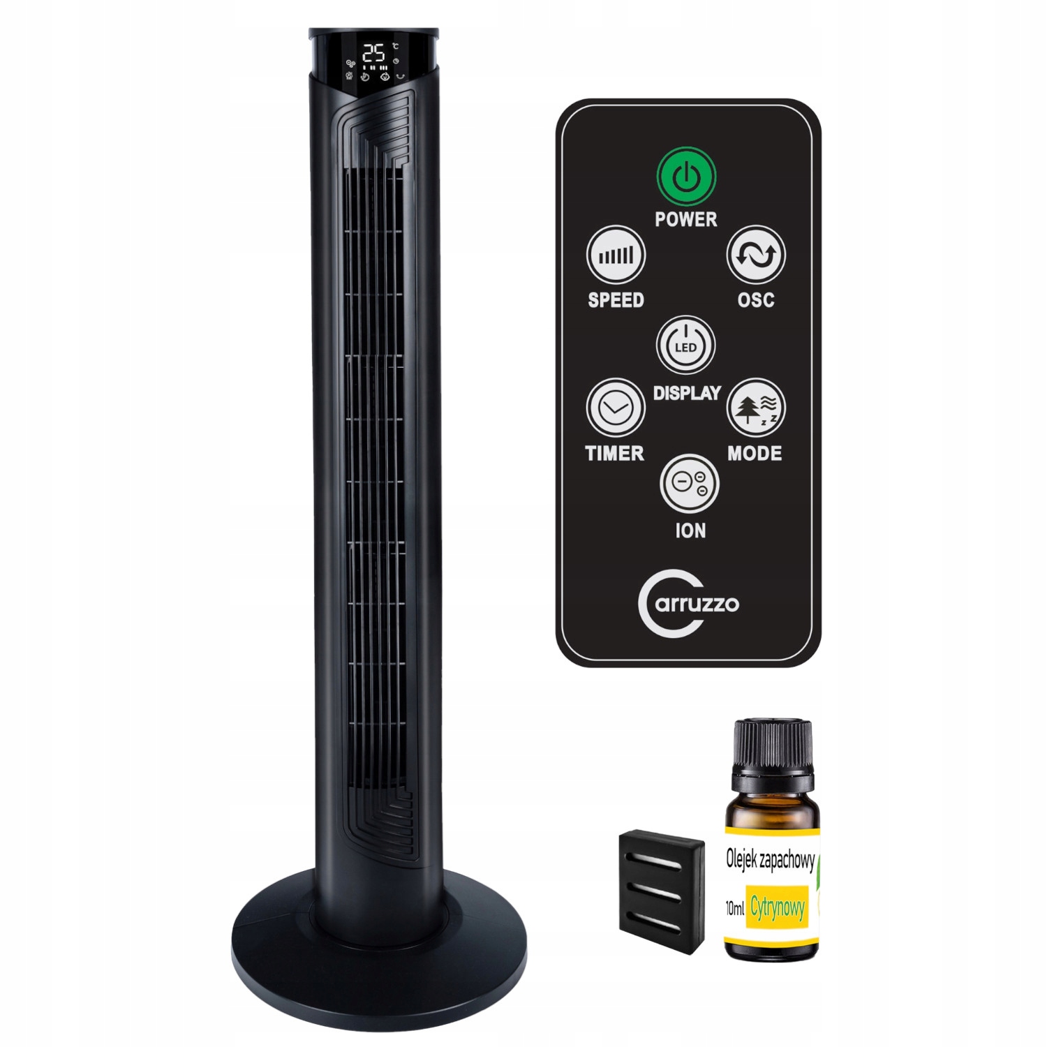 Stĺpový Ventilátor s diaľkovým ovládaním ventilátor s ionizáciou Aroma