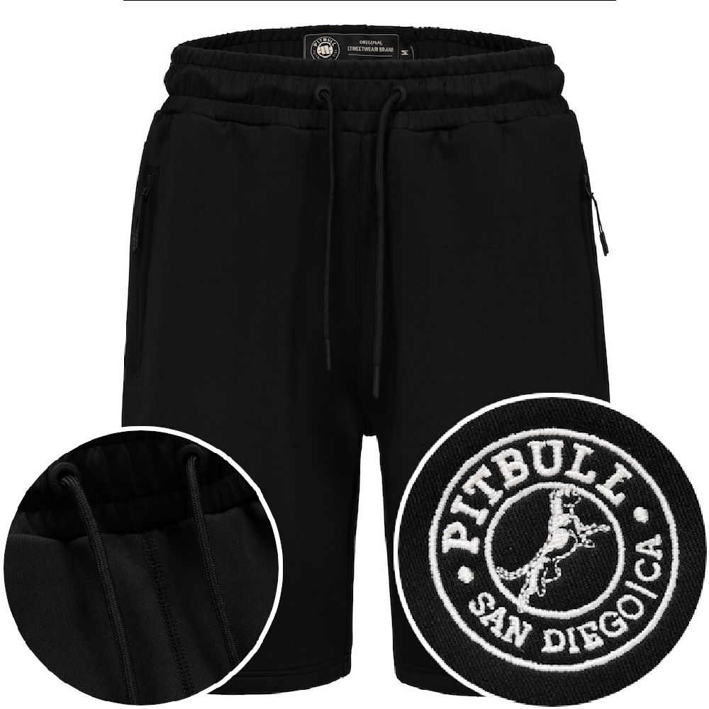Męskie Szorty Dresowe Pitbull Oldschool San Diego Ca Kieszenie Na Zamki_L