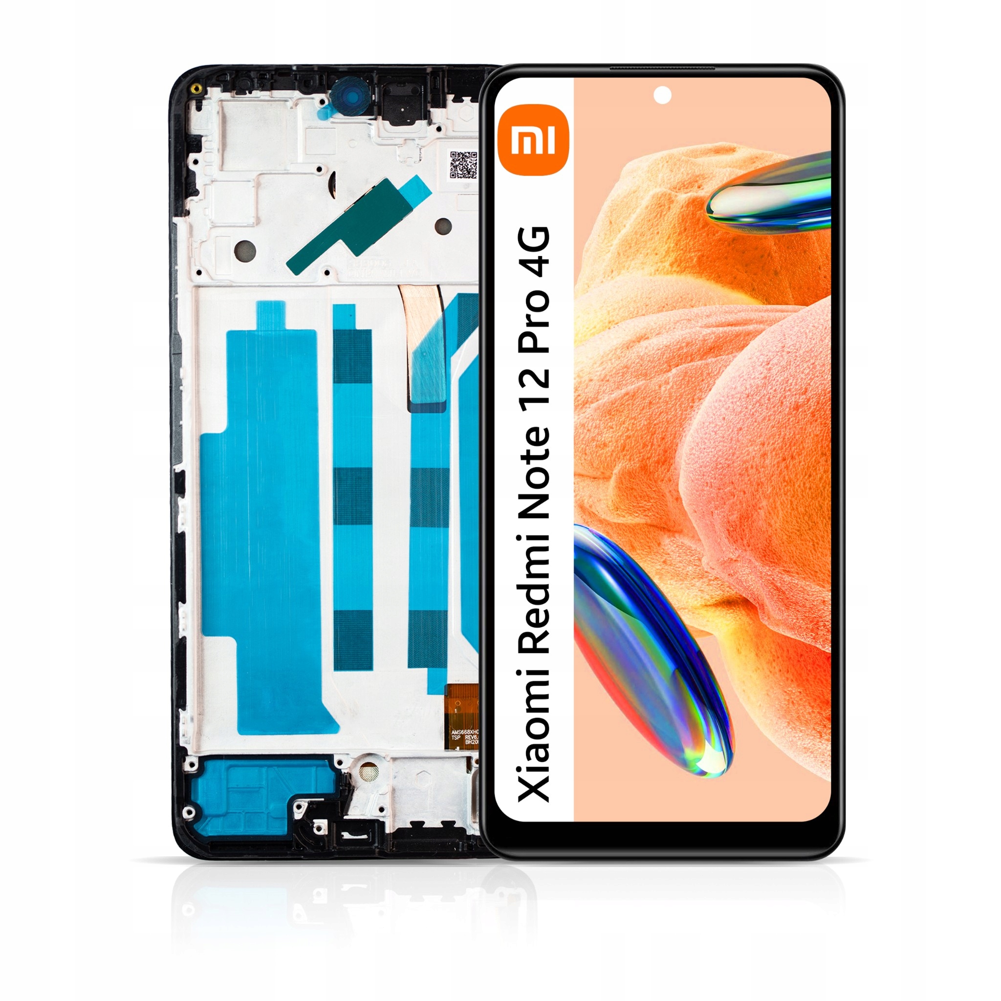Big Size Oled pre Xiaomi Redmi Note 12 Pro 4G LCD displej Dotykový rámček