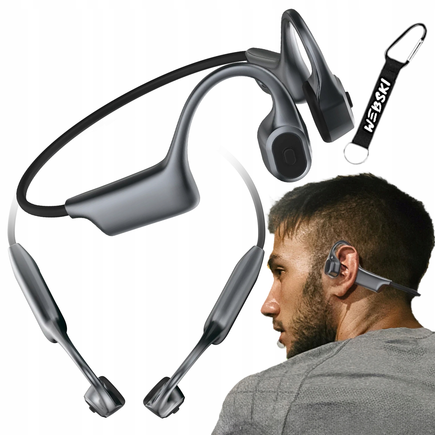 Bezdrátová Sluchátka Sportovní Kostní Vedení Bluetooth Ipx Za Uši