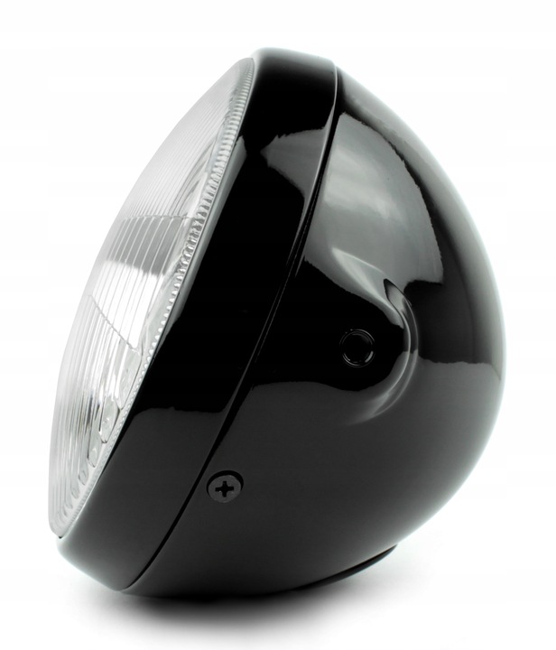 LAMPA MOTOCYKLOWA PRZEDNIA 7 CALI 12V CZARNA RAMKA Producent Wilmat