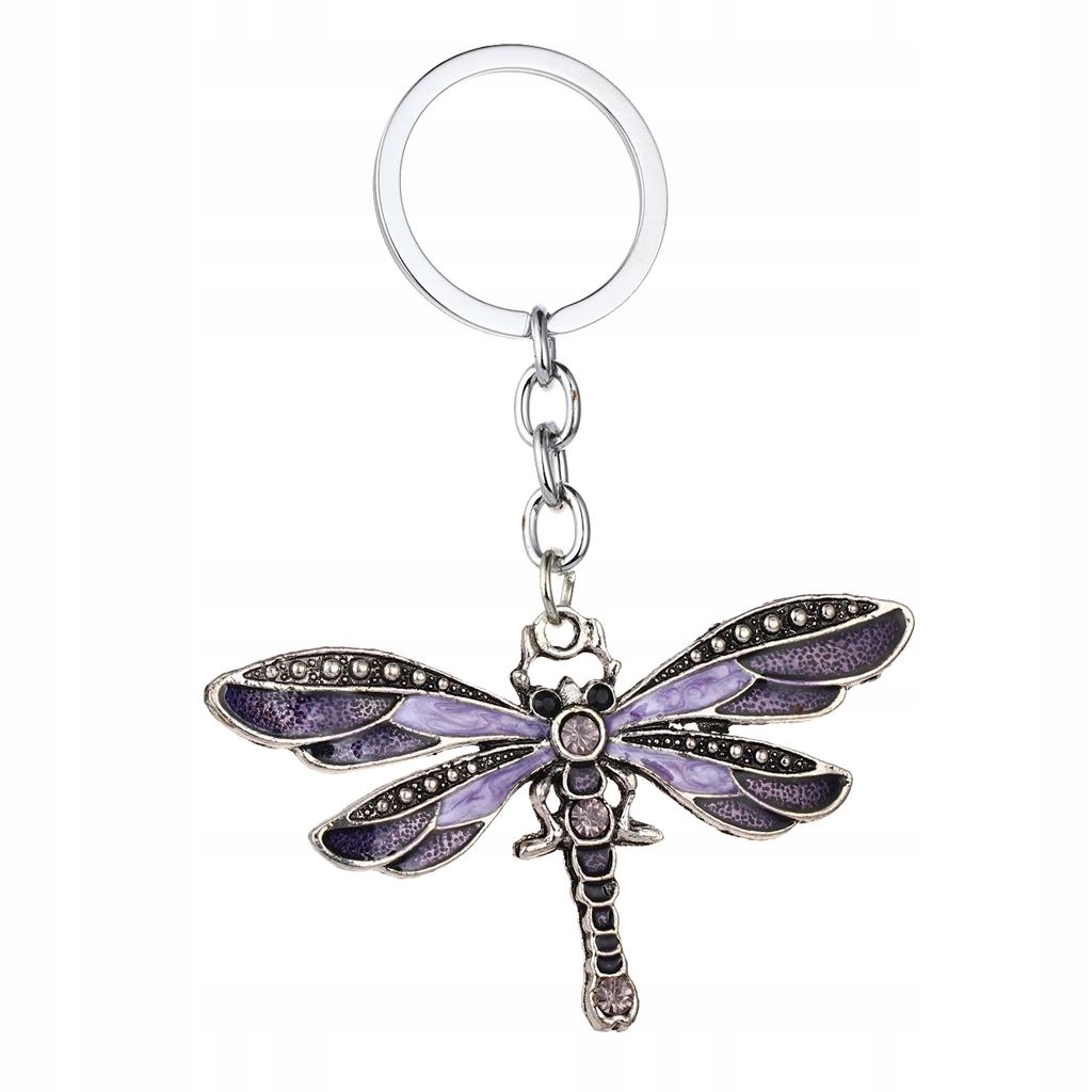 Crystal Pendant Keyring Butterfly Charm Keyring Marka bez marki