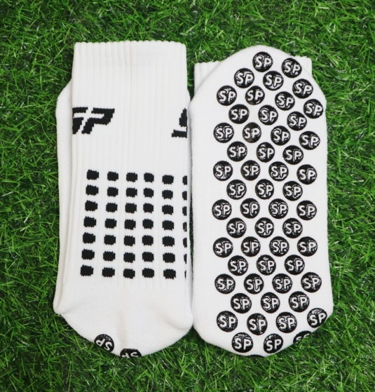 SKARPETY ANTYPOŚLIZGOWE PIŁKARSKIE SPORTOWE Skiety Piłkarskie 39-46 białe Marka inna