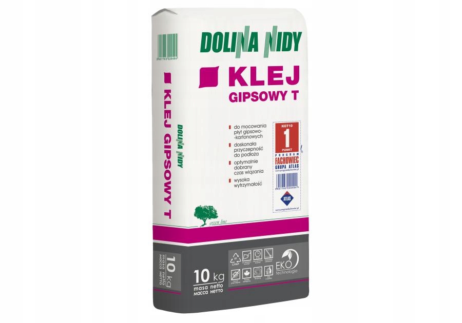 KLEJ GIPSOWY T 10KG DOLINA NIDY
