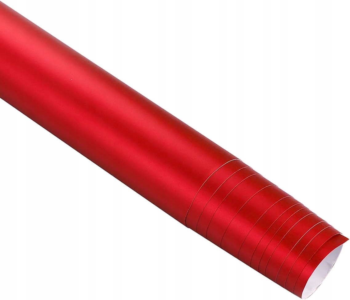 FOLIA CHROM MAT PERŁA CZERWONA SATYNA 50cm x 152cm OKLEINA SAMOCHODOWA Długość (cm) 50 cm
