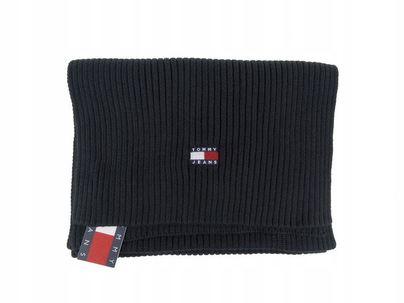 Tommy Jeans pánský bavlněný šátek, černý