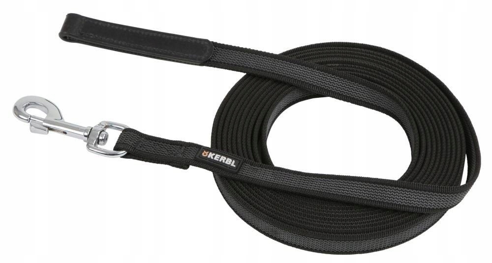 Levně Vodítko tréninkové pro psa Antislip, 5 m x 20 mm, černé, Kerbl