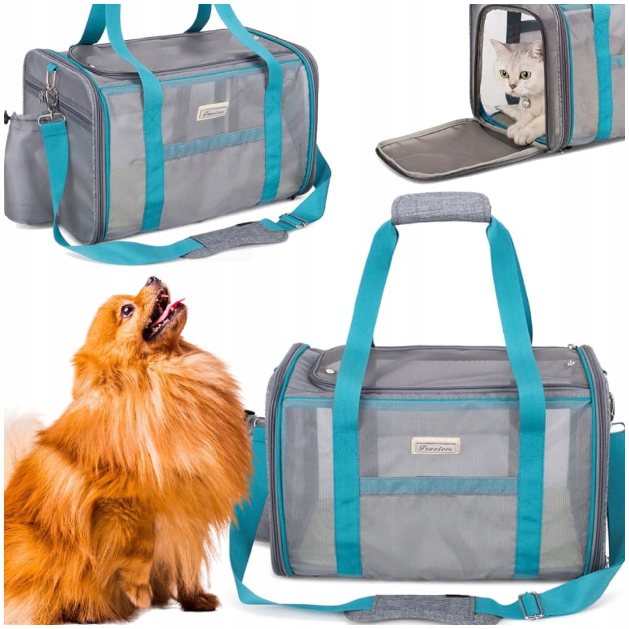 Přepravka Pro Psa A Kočku Truelove Modrý 42,5 cm x 27 cm x 26 cm