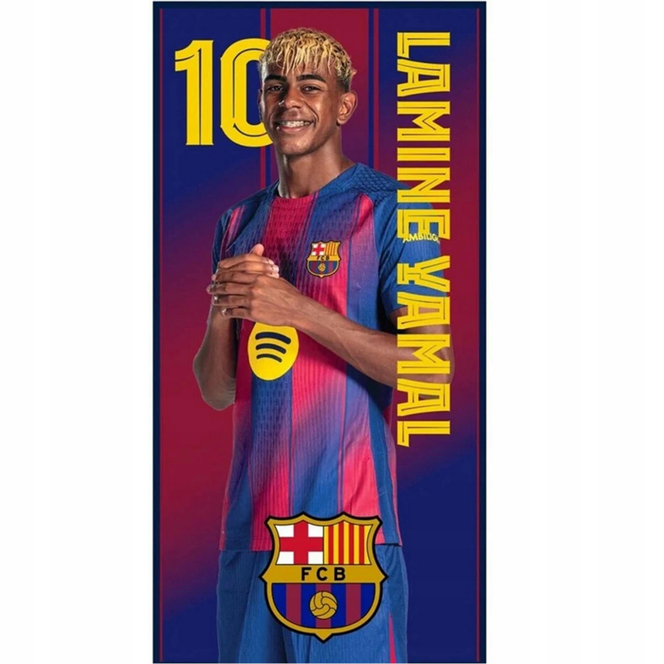 Fc Barcelona Plážová Utierka Rýchloschnúca 70x140 cm Lamine Yamal