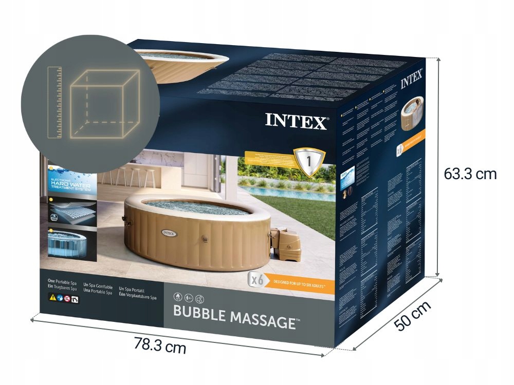 Dmuchane Spa Hydromasaż PureSpa Intex 28428 6 osób MODEL 2024 Producent Intex