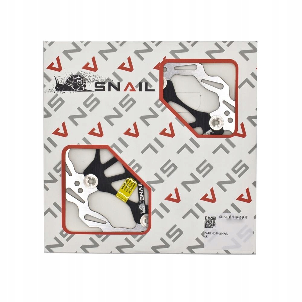 Tarcza hamulcowa Snail 180 mm, pływająca, IS (6 śrub), czarna Rozmiar mm/ 