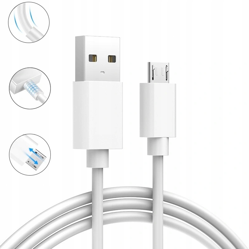 

Kabel Przewód Micro Usb Fast Charger Szybki 2A 1m