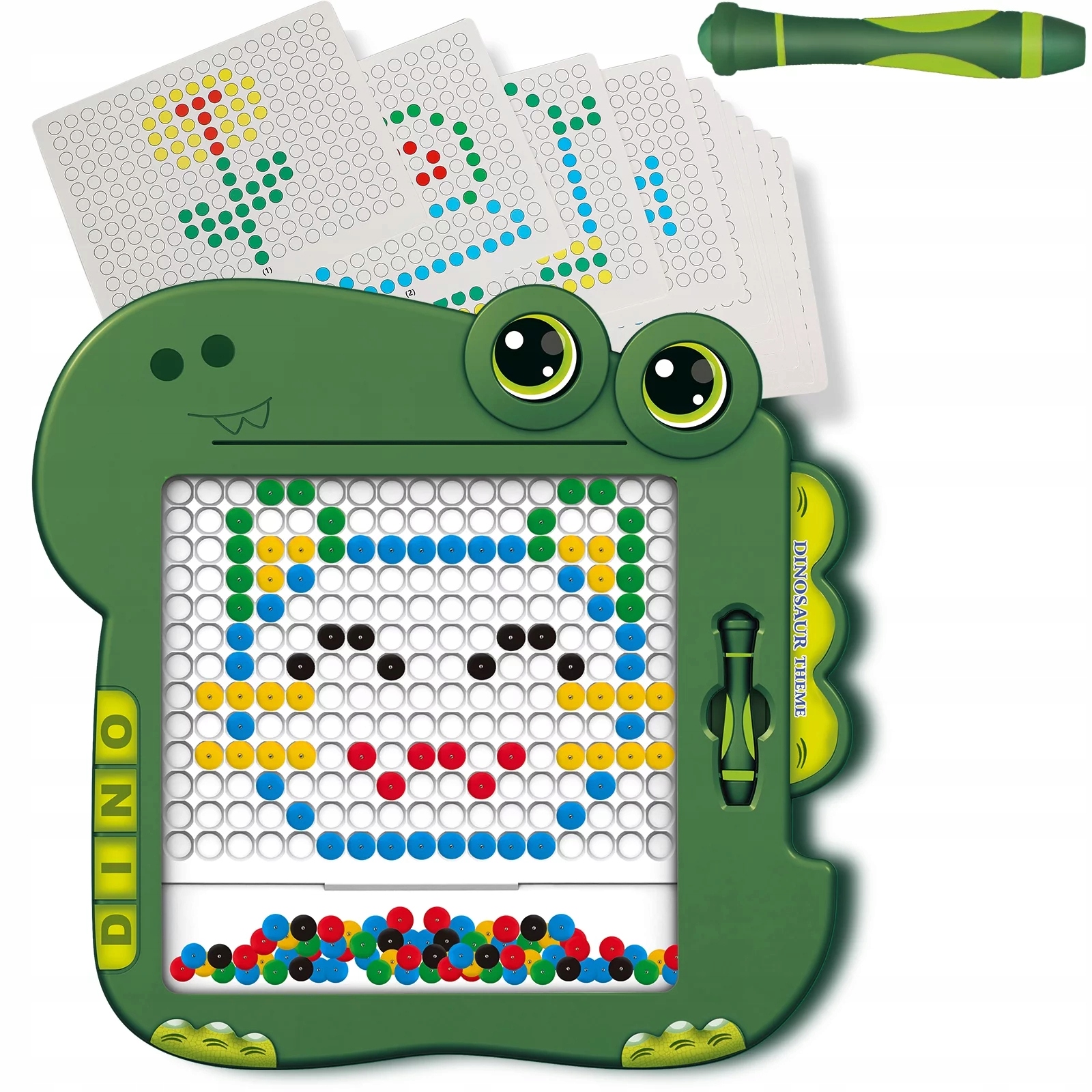 TABLICA MAGNETYCZNA KROPKI EDUKACYJNA DLA DZIECI MAGNETYCZNA DINO BOARD Stan opakowania oryginalne