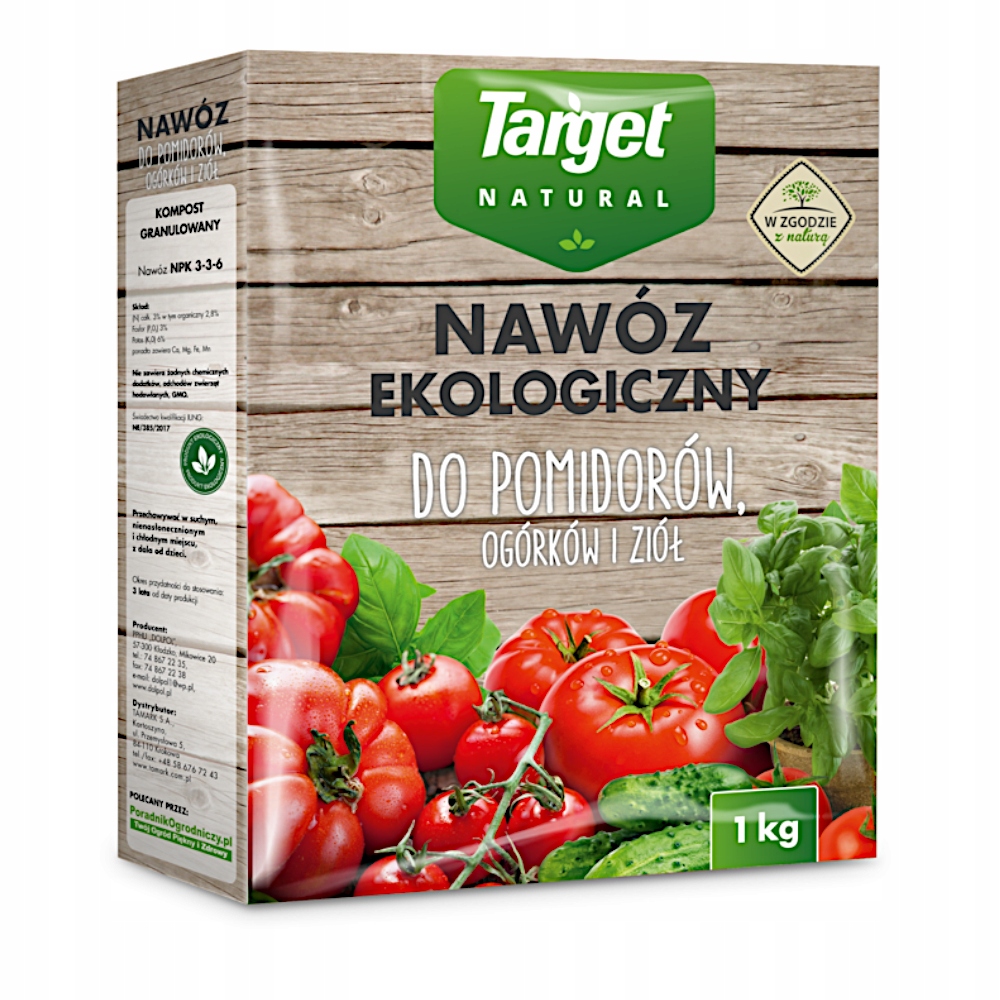 

Target Nawóz Ekologiczny Do Ogórków Pomidorów 1KG