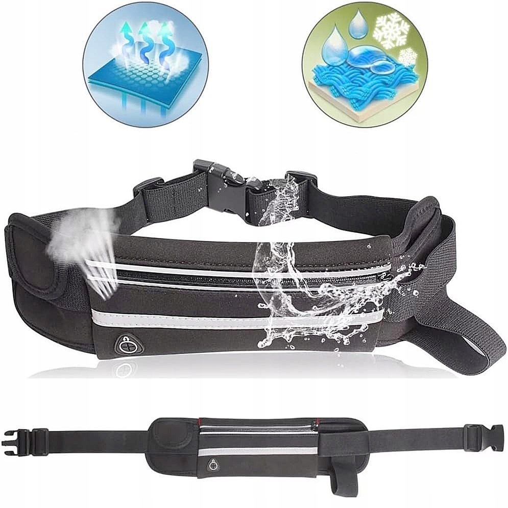 NERKA SASZETKA BIODROWA PAS DO BIEGANIA ETUI NA TELEFON DOKUMENTY Model saszetka