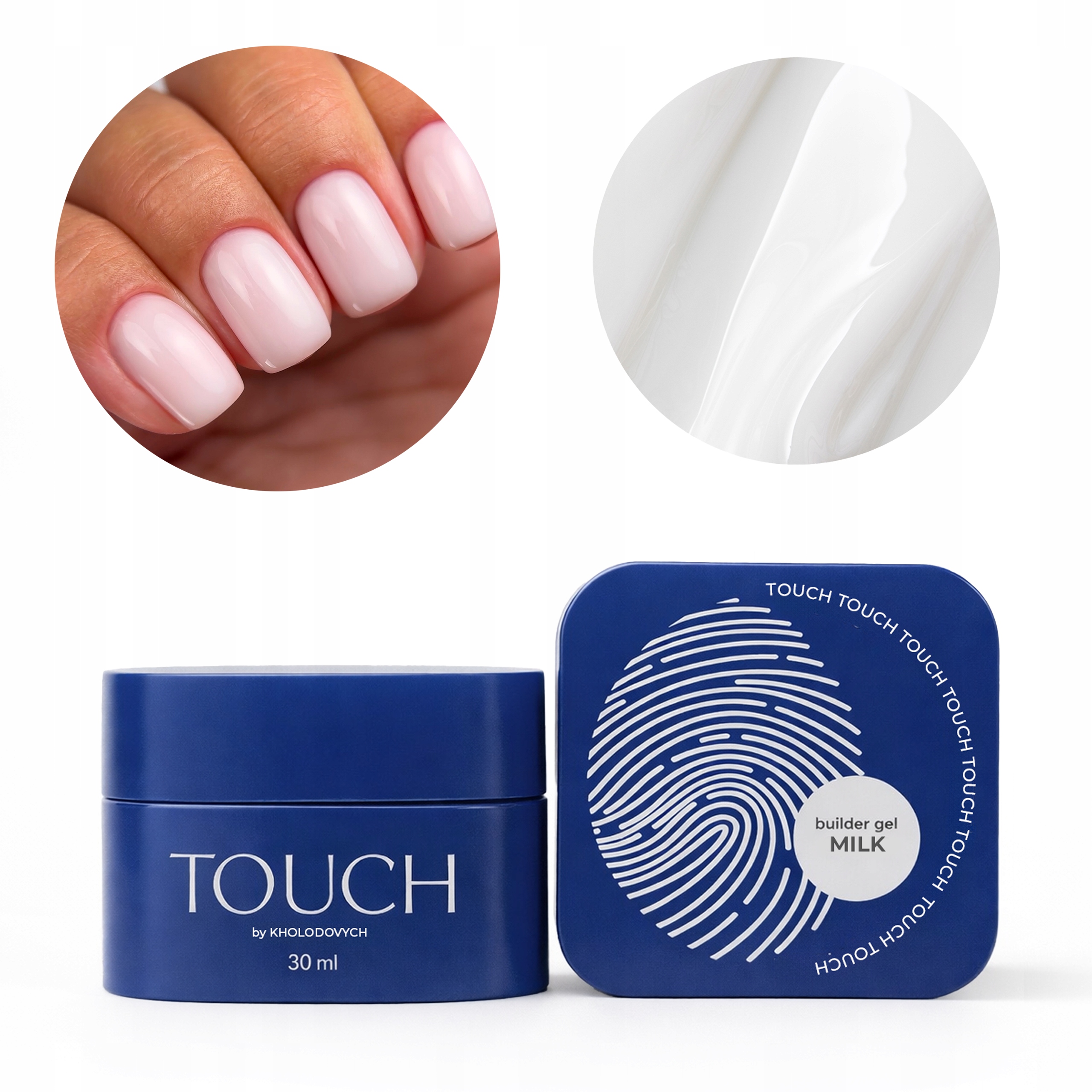 Stavební Gel Pro Prodloužení Builder Gel Milk Touch 30 ML