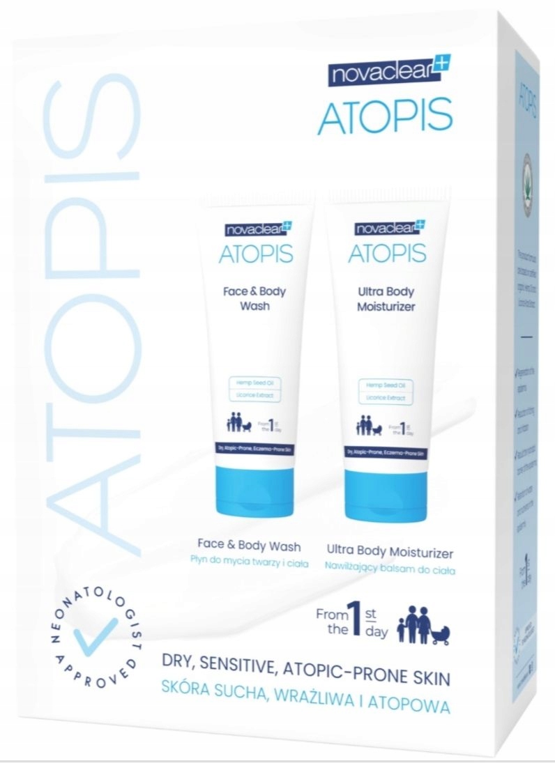 Novaclear Atopis Zestaw, płyn + balsam, 200ml+200ml