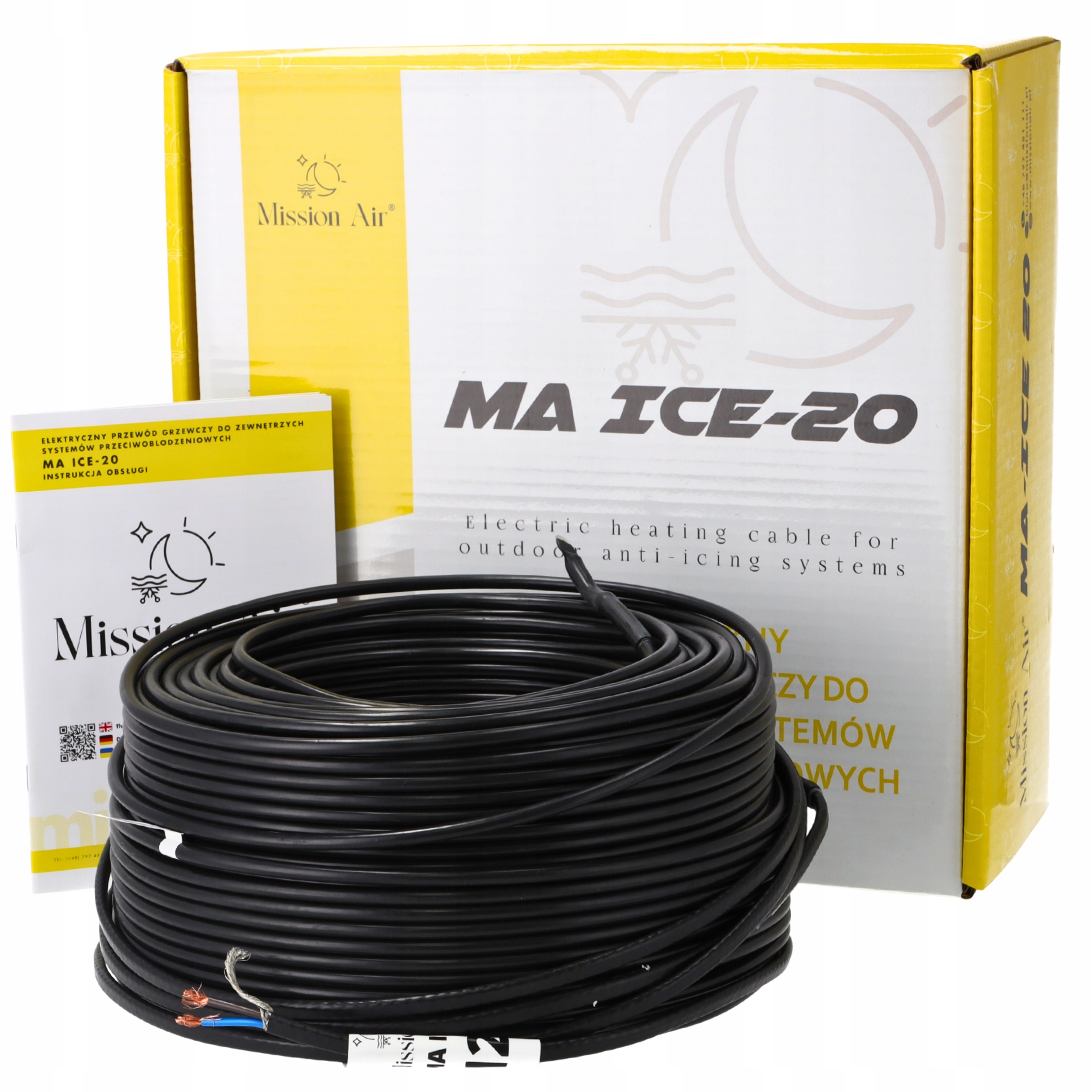 Przewód Grzejny Kabel Grzewczy Przeciwoblodzeniowy ICE-20W/M 3400W 170M