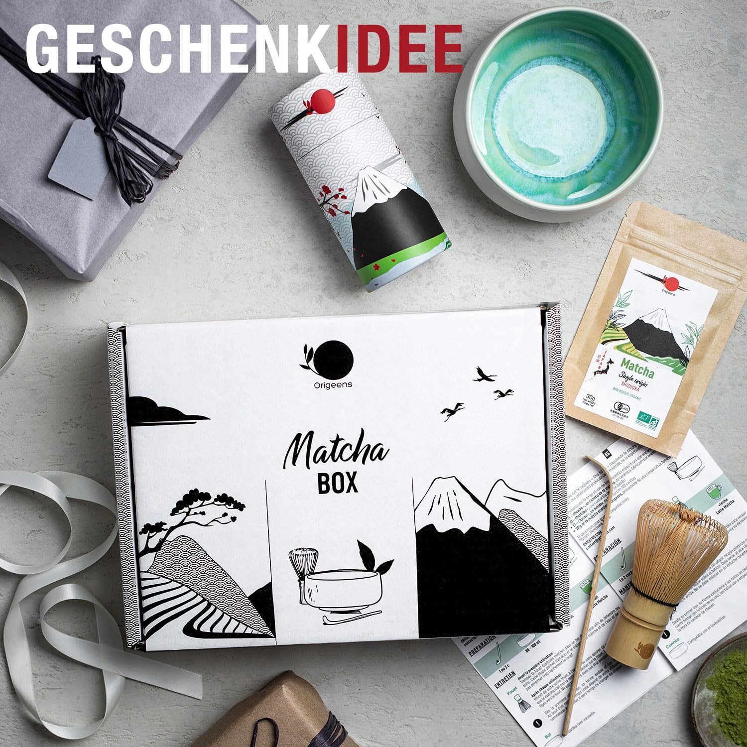 ORIGEENS Zestaw Matcha Z Ceramiką I Ekologiczną Herbatą Z Japonii — miniatura 7