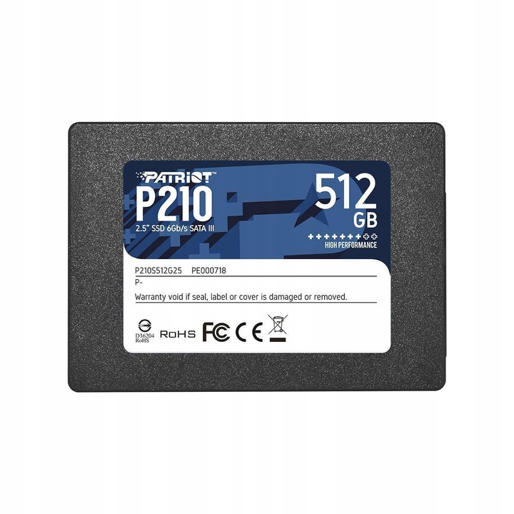 DYSK WEWNĘTRZNY SSD 512GB PATRIOT Model SSD 512GB