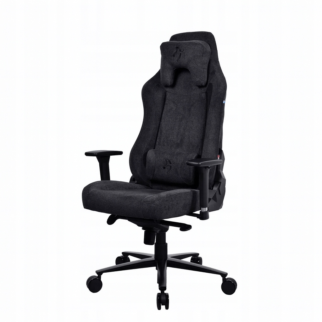 Arozzi Vernazza Soft Fabric Gaming Chair – Pure Black