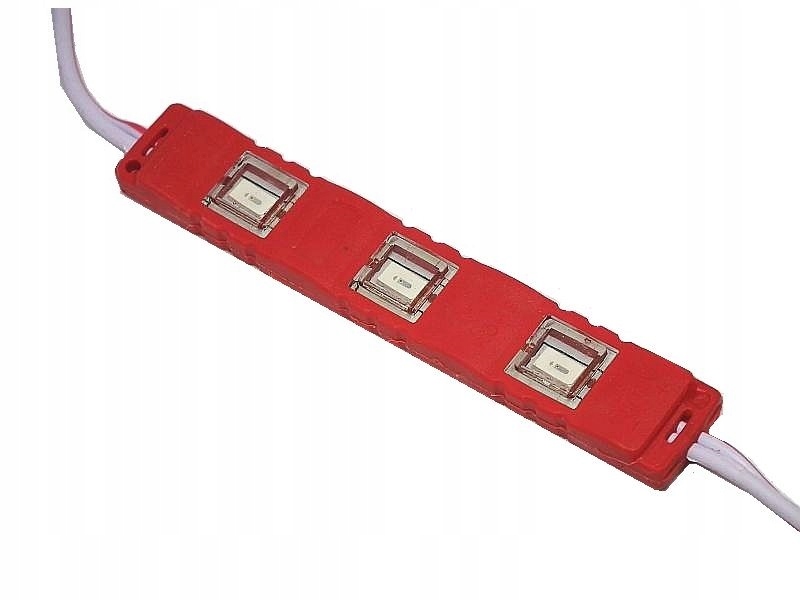 

Moduł pasek Led 3x 12V 2W Czerwnony jakość