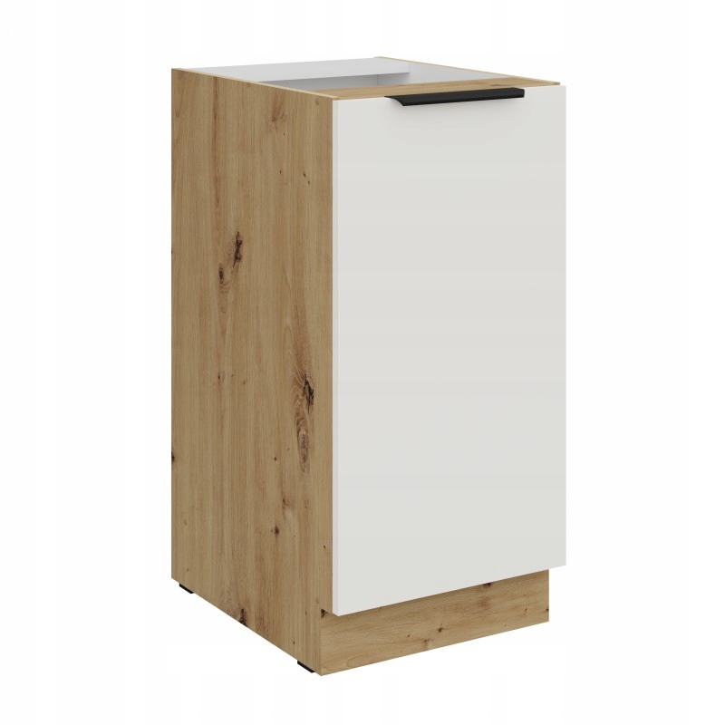 Kuchyňská skříňka stojící 40 Modulo bílá Afm dub artisan 1 dveře police