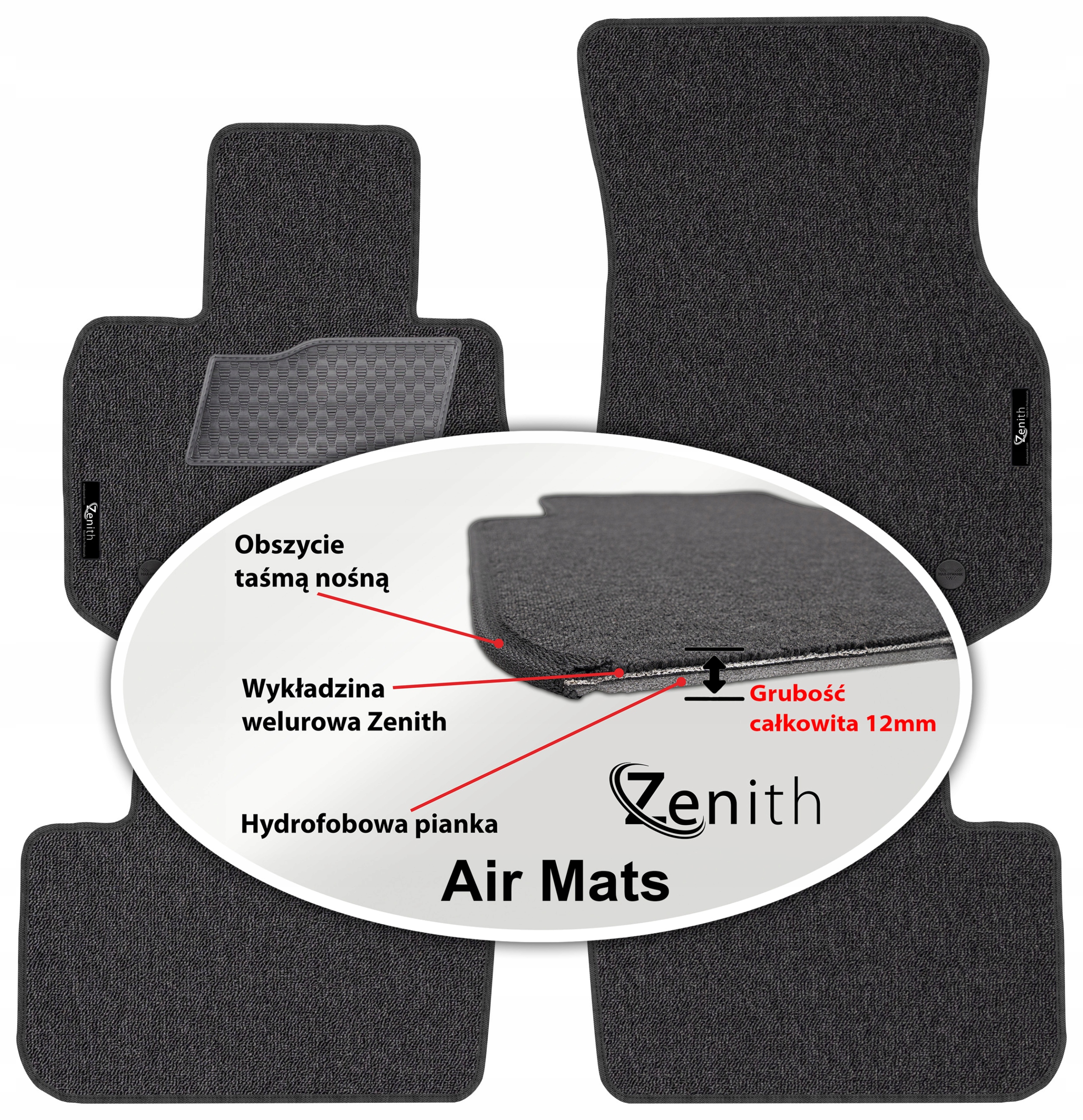 Bmw X3 G01 2017 Velurové koberce do auta Zenith Air Mats