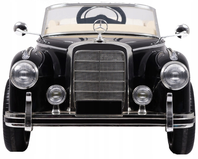 Mercedes Benz 300S Retro dla dzieci Lakier Czarny Pilot Eva Wolny Sta