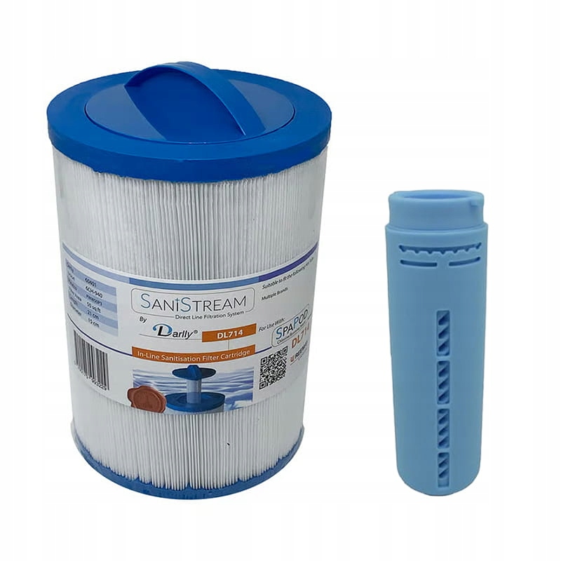 Filtr do Spa Jacuzzi Darlly Sanistream DL714 (210mm) pojemnik na pastylki