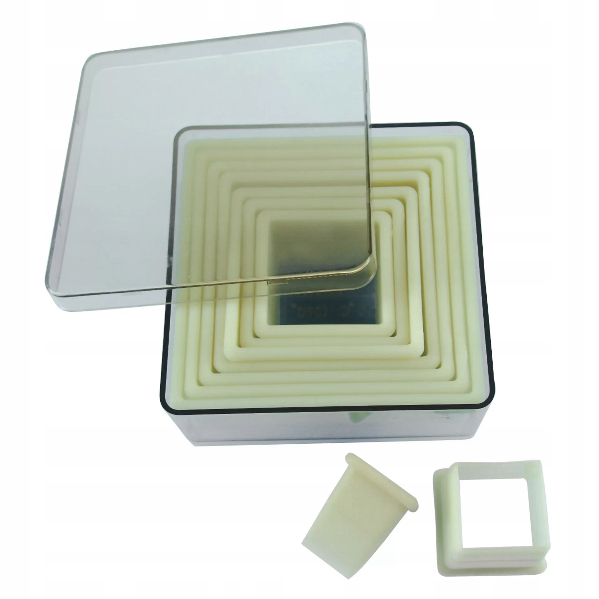 Čtvercová hladká vykrajovačka 9 kusů De Buyer