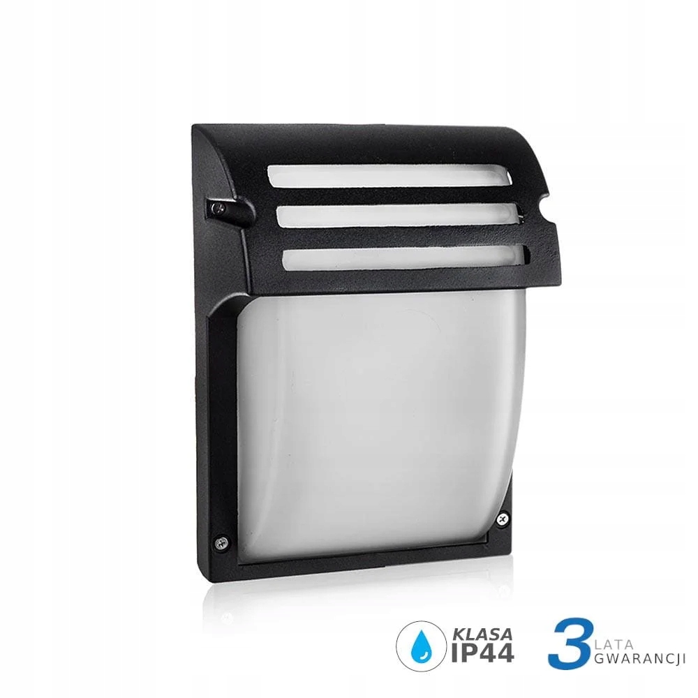 Venkovní nástěnné svítidlo černé bílé pruhované V-tac