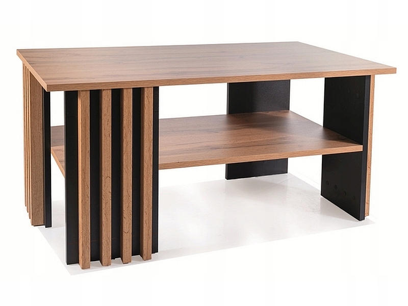 Lavica konferenčný stolík Evita dub artisan/čierna 100x60 cm Sig