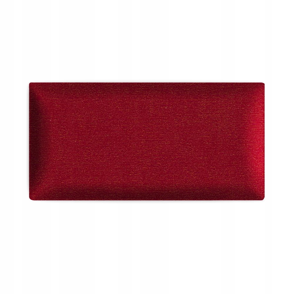 Panel ścienny 30 x 15 cm tapicerowany 3D Wezgłowie czerwony