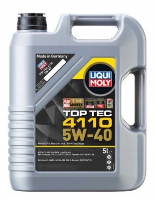 Olej Liqui Moly 5V40 5 L Top Tec 4110 C3 Sn LL04 229.31 229.51 229.52 C40