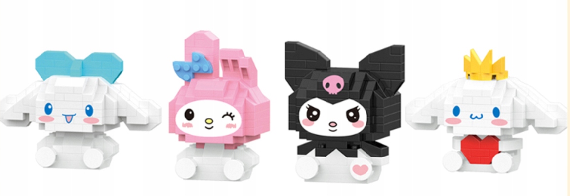 Klocki Hello Kitty Sanrio Figurka Kuromi Mały Box Kod producenta 8605