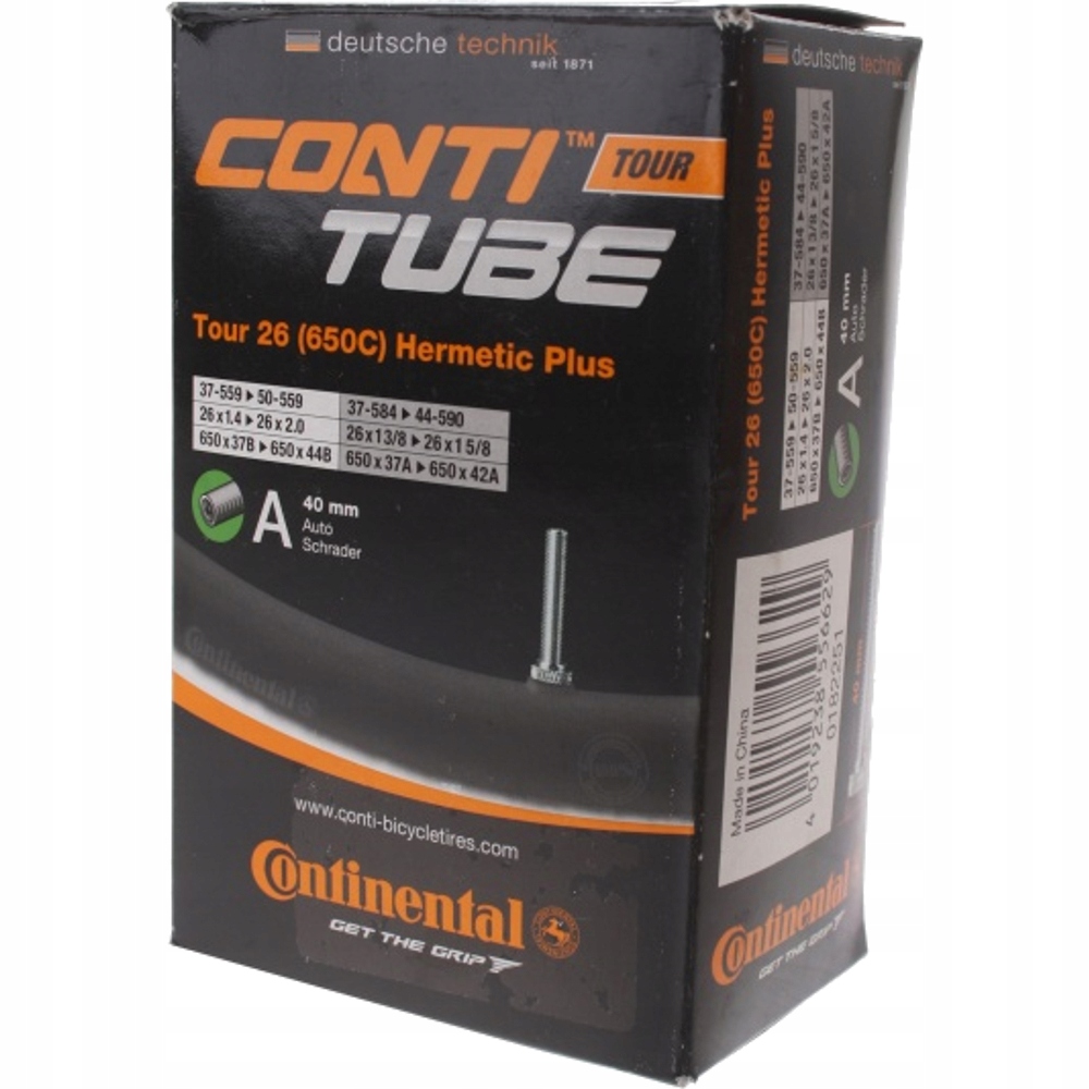 

Continental Dętka Tour 26 Hermetic Plus Auto 40mm