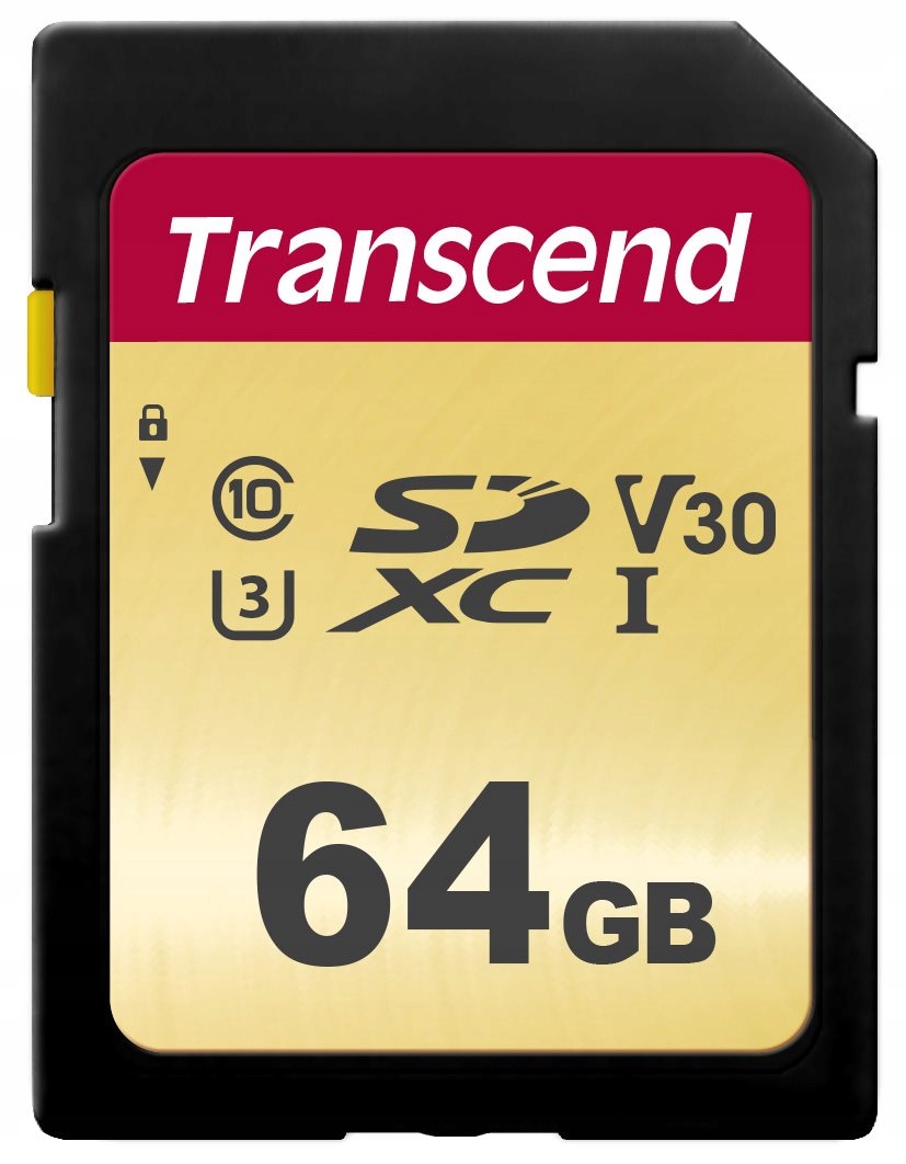 Paměťová karta Transcend Sdxc 500S 64GB Class 10 Uhs-i U3 V30 95mb/s
