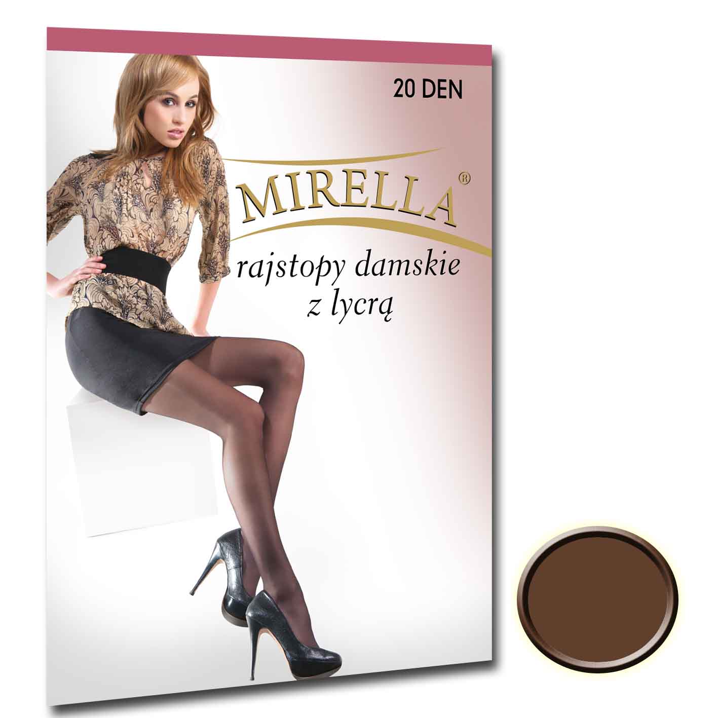 

Mirella Rajstopy damskie Lycra 20 den 3 Lion