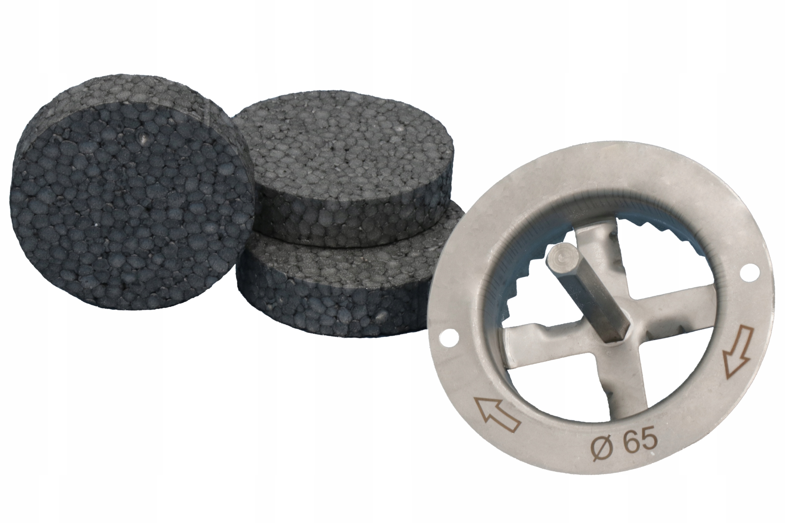 ZAŚLEPKI STYROPIANOWE GRAFITOWE 65 CLICK 500 FREZ