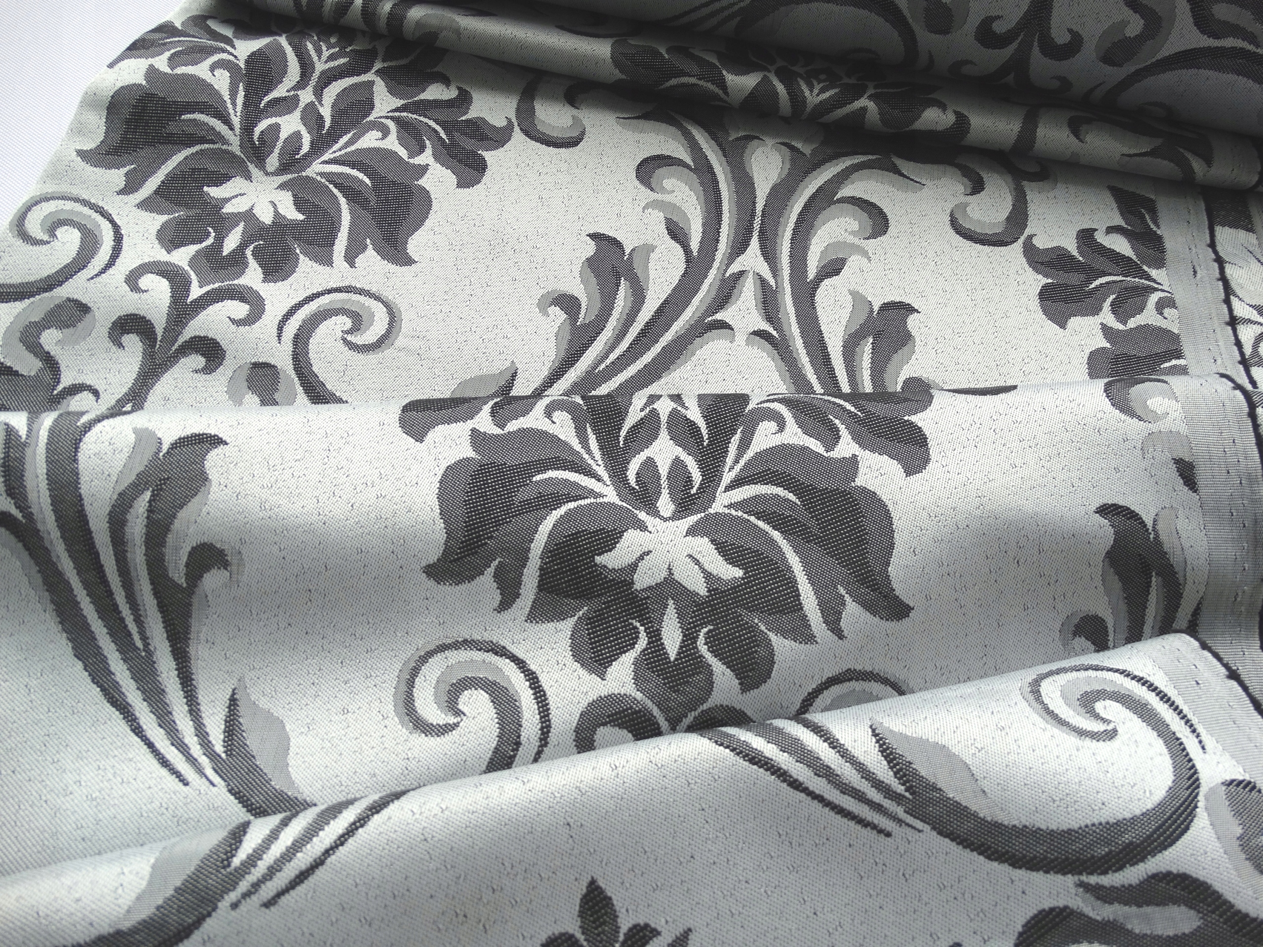 Mg Tk záclona Ornament 4801/2 Šedá 185 cm 3,8 m