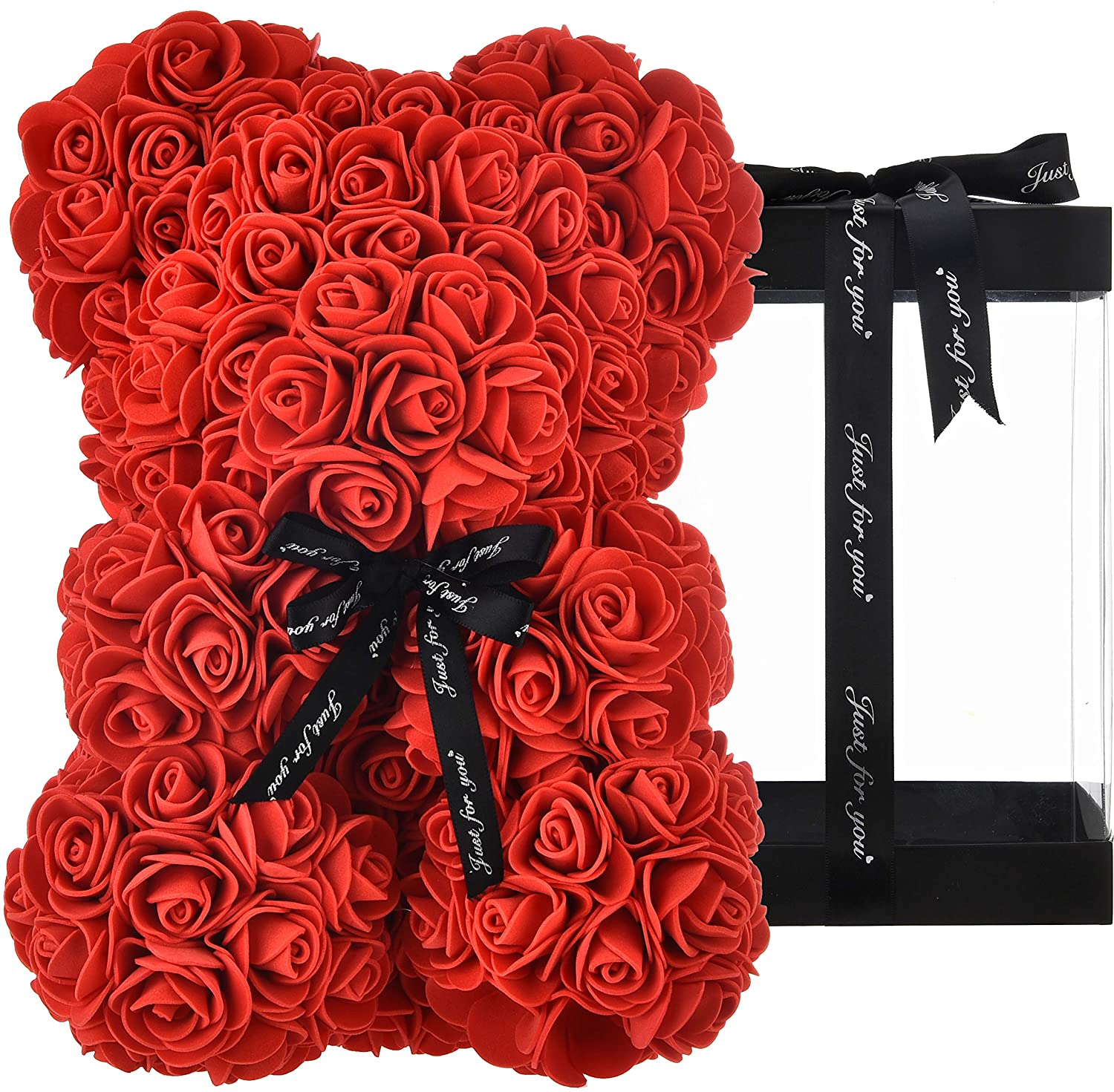 

Miś Z Róż Rose Bear 25 CM Pudełko Z Płatków Róż