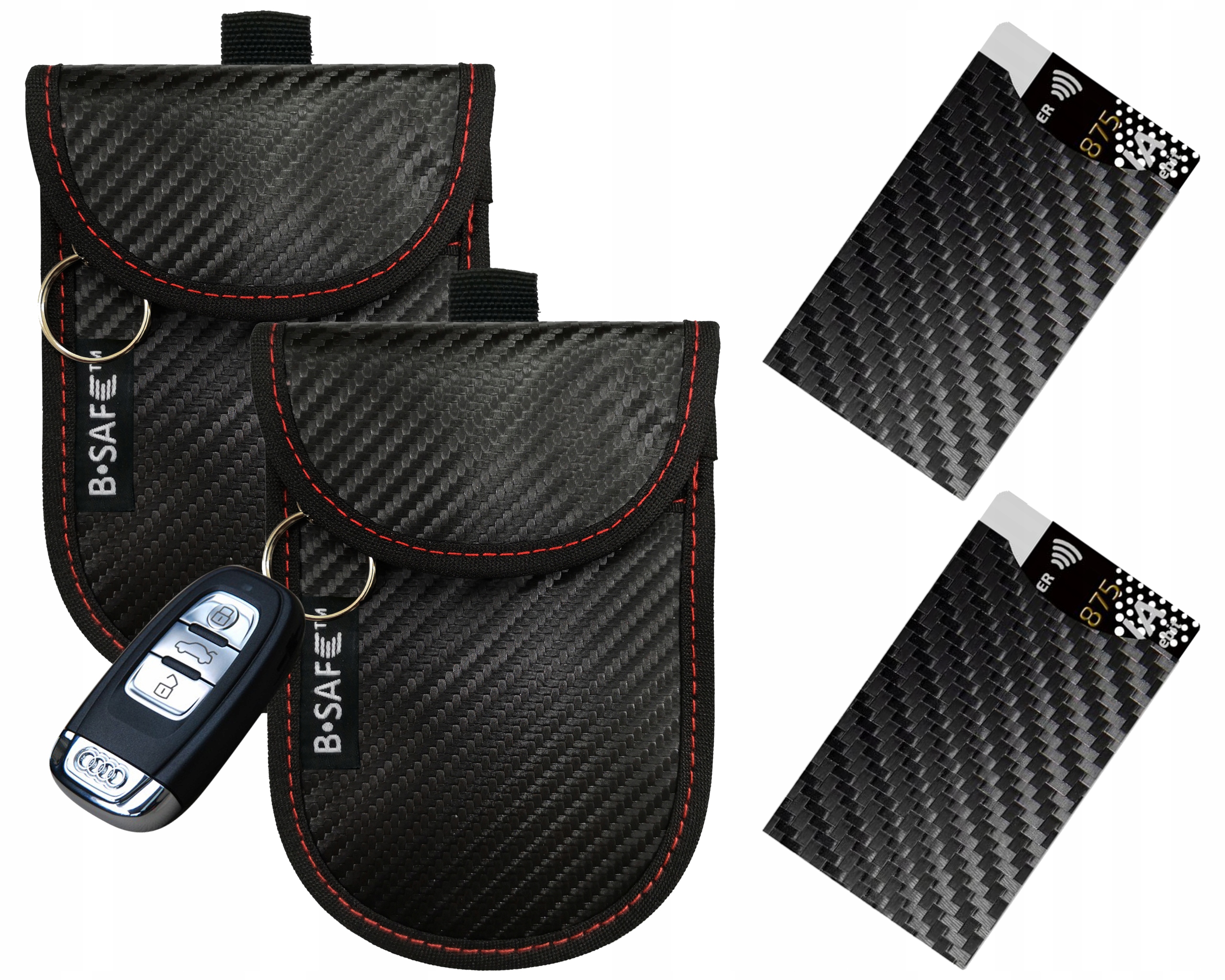 

2 x Etui Pokrowiec Klucze Keyless Ochrona + Gratis