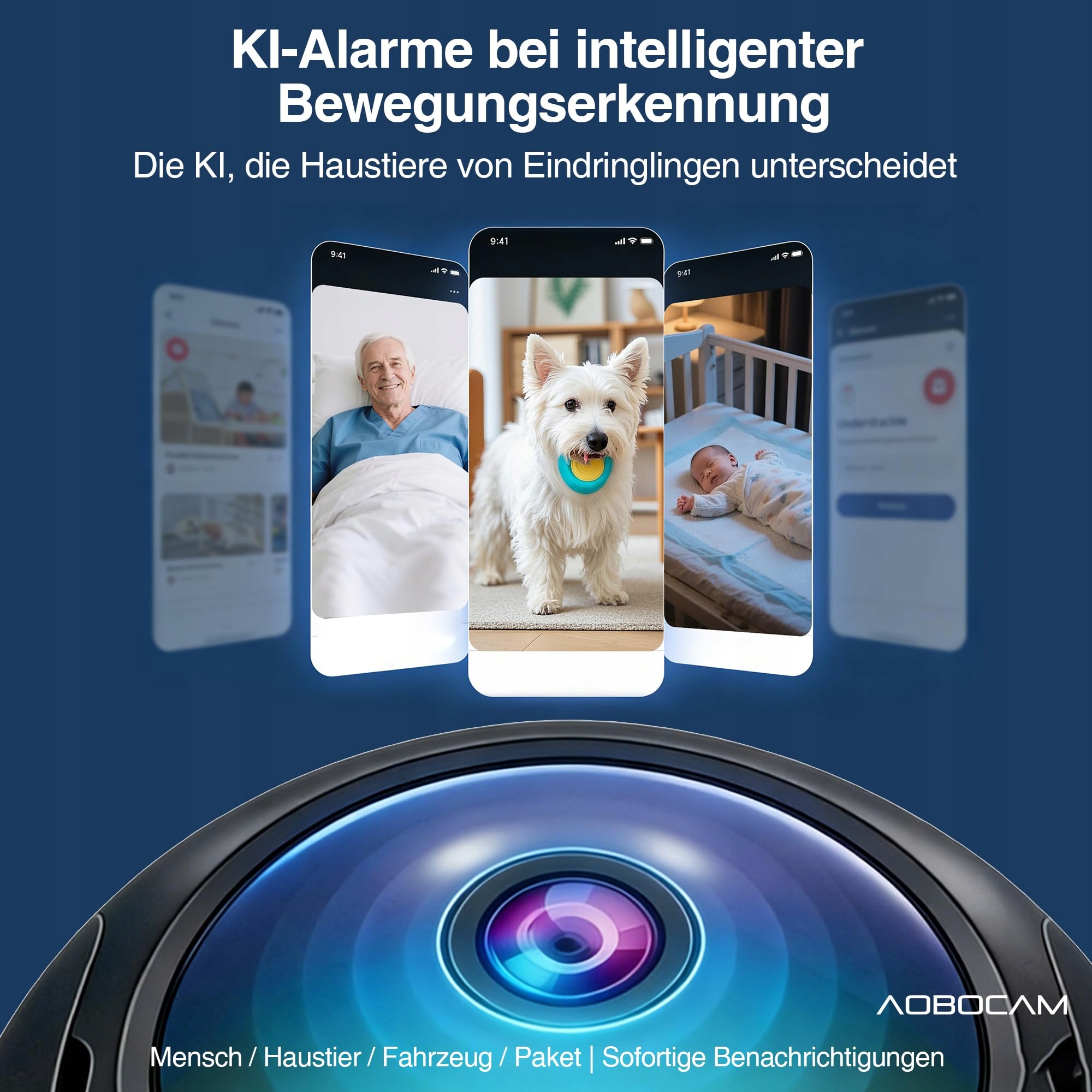 AOBOCAM Mini Kamera 4K 5G WLAN HD AI Detekcja Ruchu Nocna Wizja Dla Domu — miniatura 4