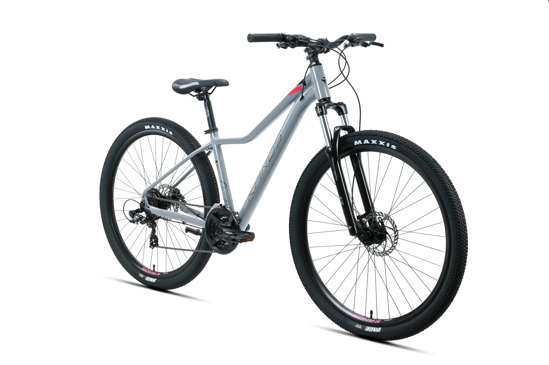 Rower górski Mtb 29 Kands Saphire 3x7 Hydr Alu Shimano szaro-róż R16 2026