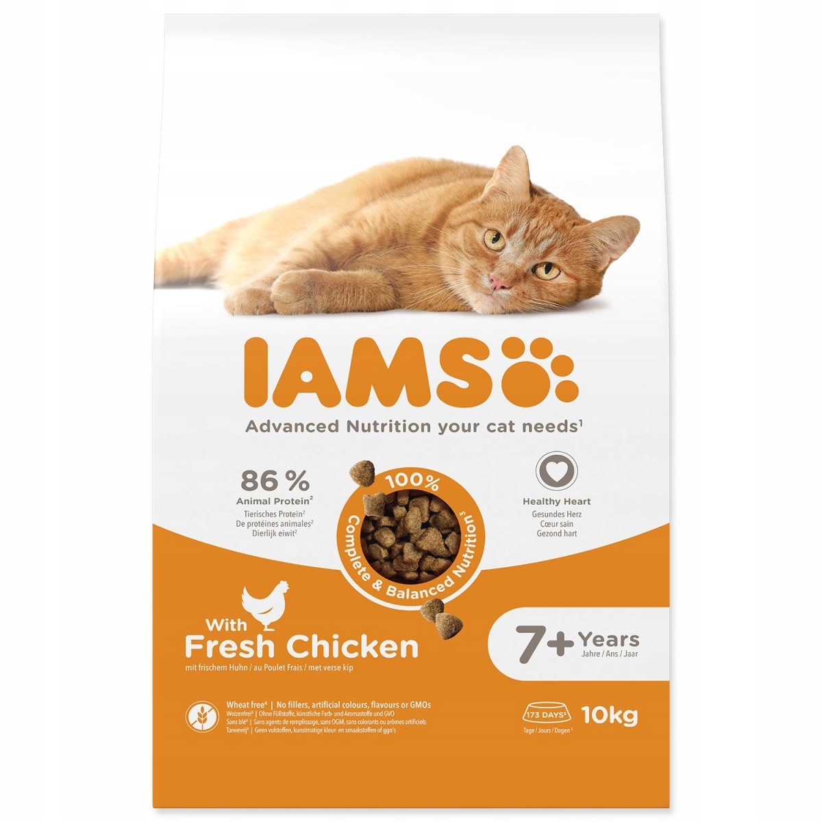 Levně Krmivo Iams Cat Senior Chicken 10kg