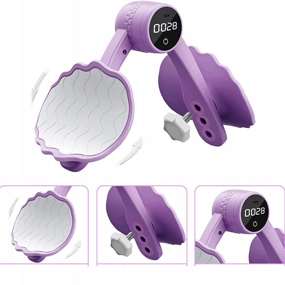 TRENER DNA MIEDNICY, PRZYRZĄD TRENINGOWY POŚLADKÓW, KOREKCJI POŚLADKÓW Kolor dominujący róże i fiolety