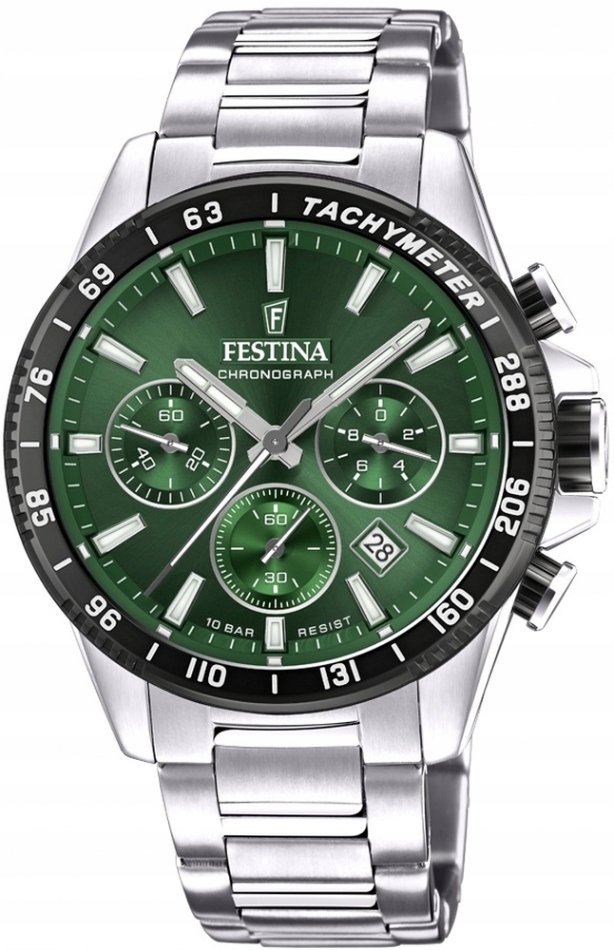 Festina 20560/4 zelené sportovní pánské hodinky na plavání