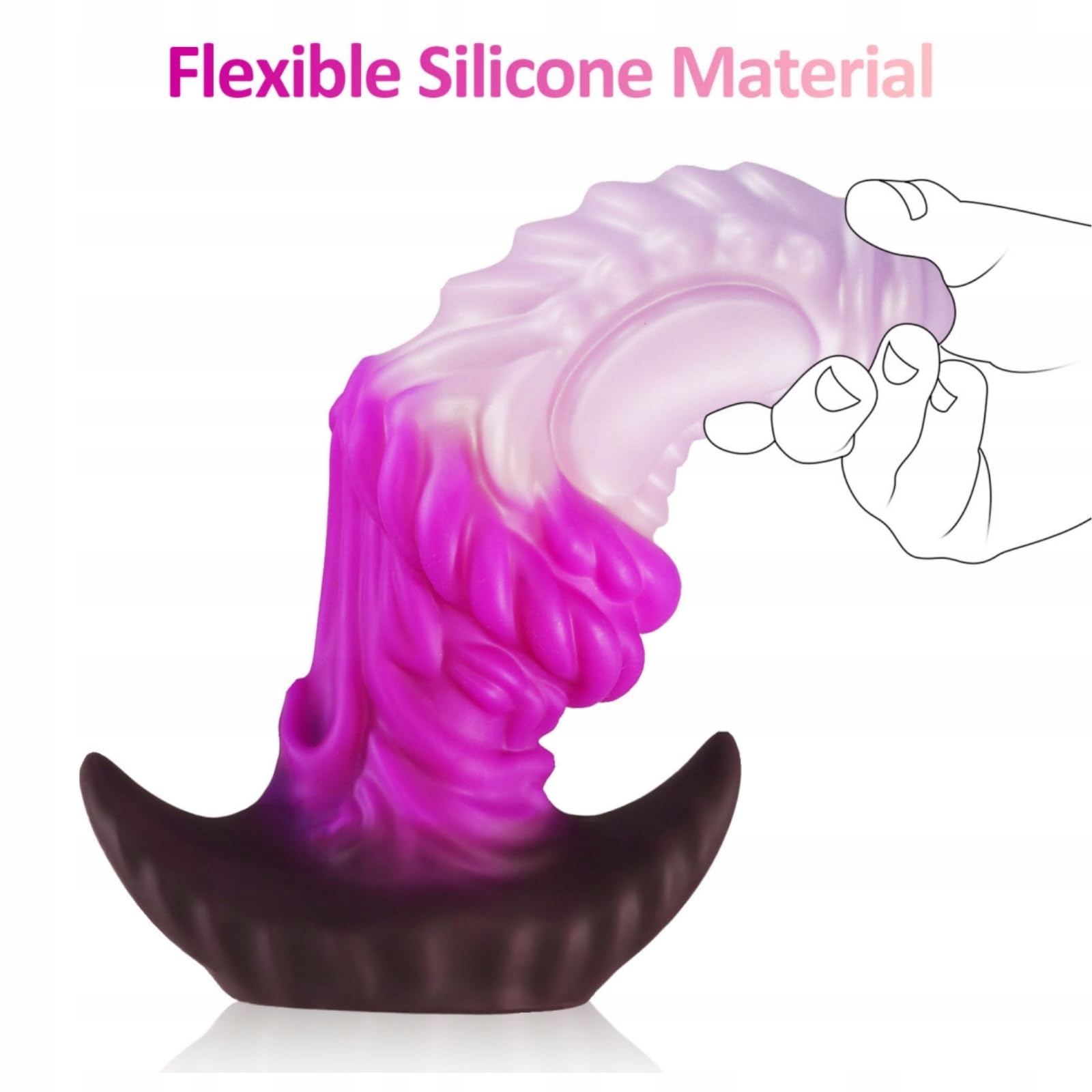 HOSNHH Silikonowy Analplug 145 cm Dildo Fantasy dla Dorosłych — miniatura 4